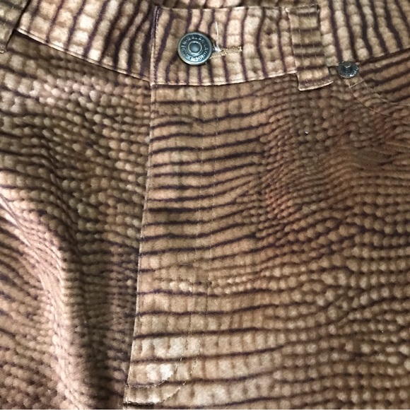 Womens Size 6P Ralph Lauren Brown/Tan Animal Print Capri - Picture 6 of 7